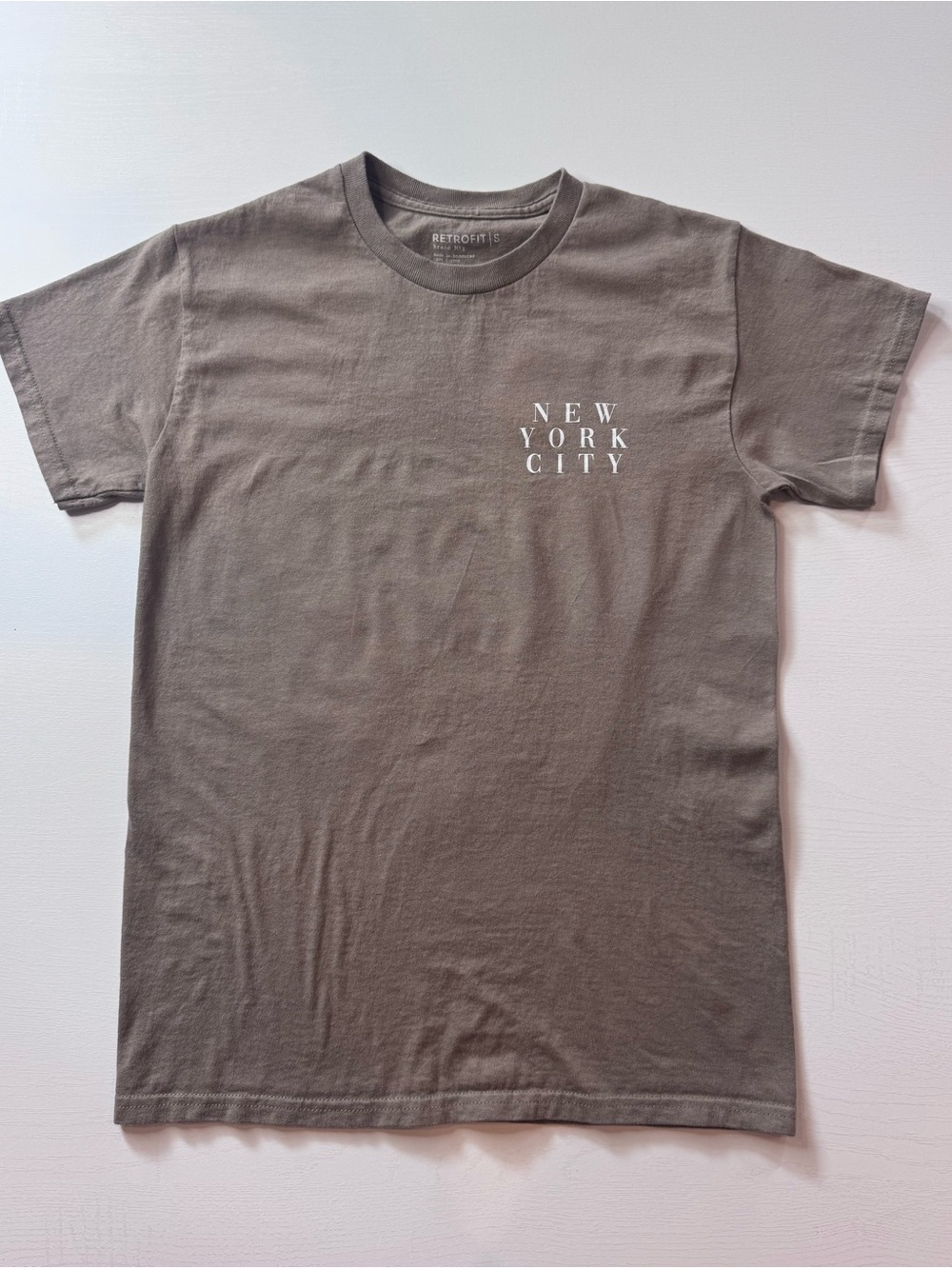 Retrofit Brown 'New York City' Short Sleeve Tee